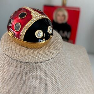 Joan Rivers Classics Collection 
 Red and Black Ladybug Trinket box